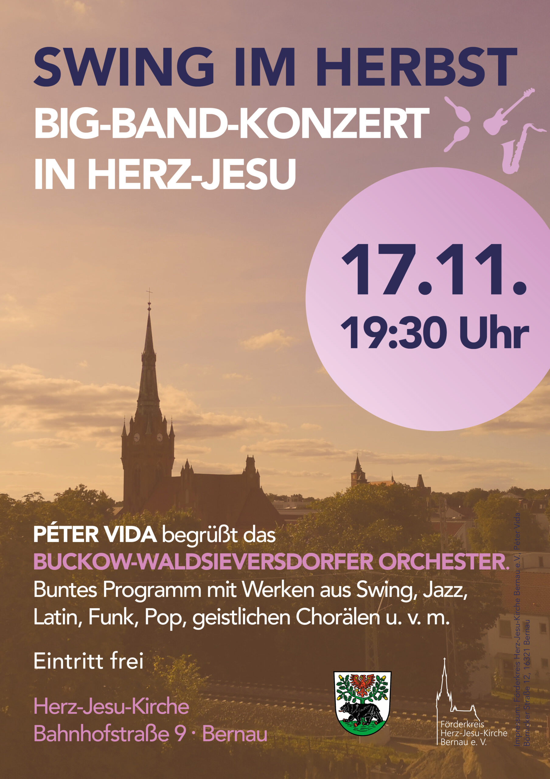 Freitag d. 17.11.23, 19.30 Uhr: Big-Band-Konzert